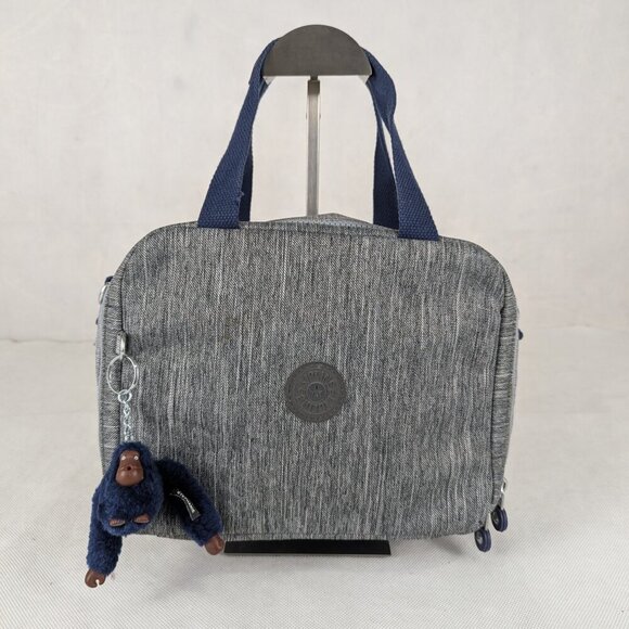 AUTH Kipling Lunch bag Grey - Used - Clean- Good Condition Made in Cambodia - Picture 1 of 15